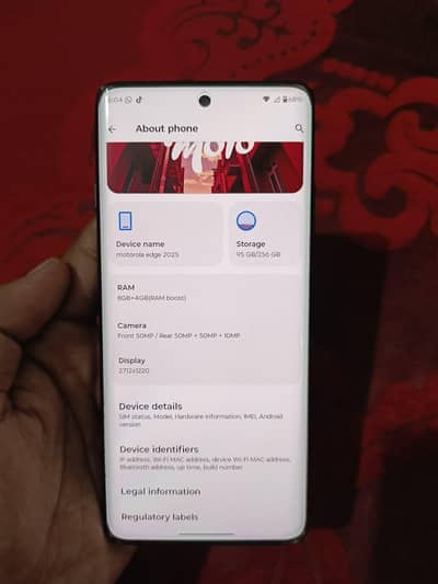 Motorola Edge 2025 16/256gb Sim Locked