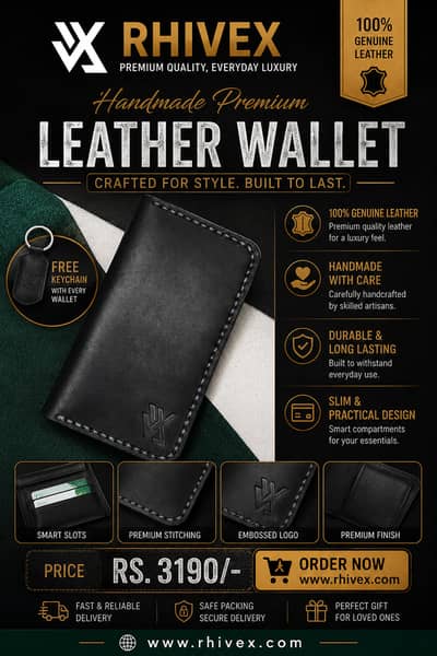 Luxury Men's Wallet | Premium Leather Wallet | Gents Purse | Wallets