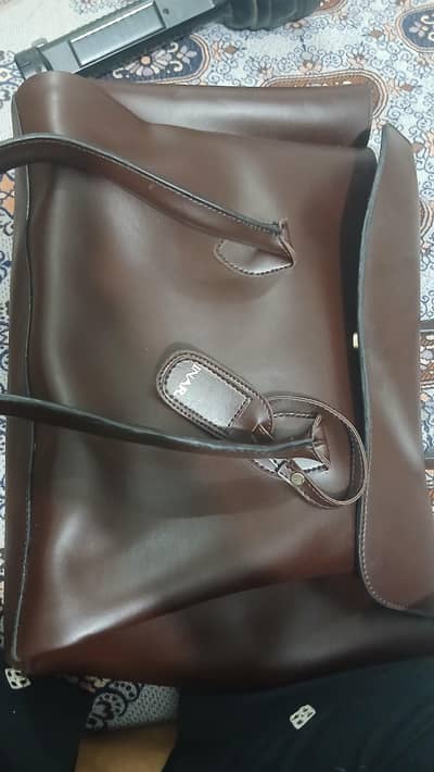 INARI BROWN TOTE BAG