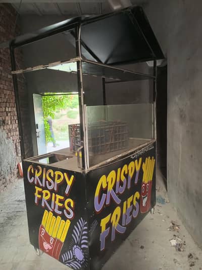 fries and burger counter