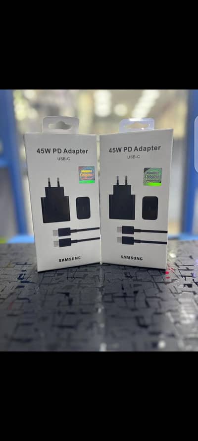 Samsung 45w Complete Charger with Cable Super Fast Charging.