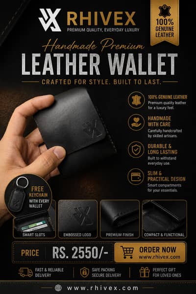 Luxury Men's Wallet | Premium Leather Wallet | Gents Purse | Stylish
