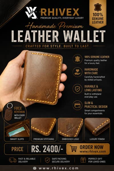 Men Wallet | Leather Card Holder | Cash Wallet | Luxury Gents Purse |