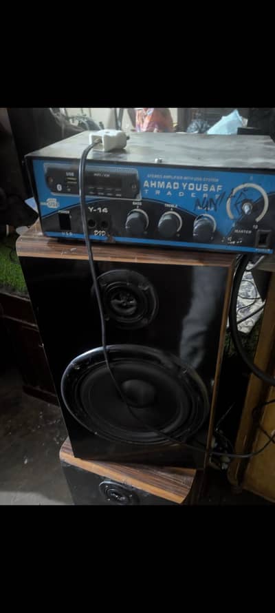 8 inch speaker pair woffer speaker with amplifier