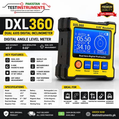 DXL360 Dual Axis Digital Inclinometer | Digital Angle Level