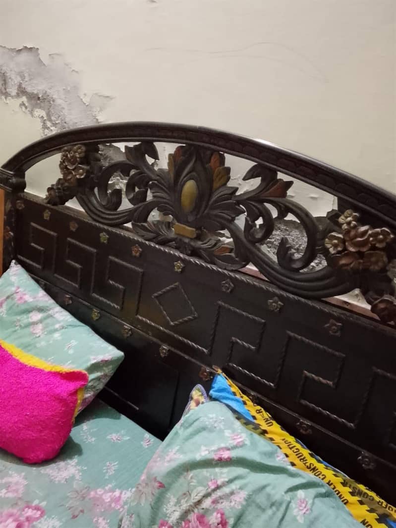 solid wood bed set 3