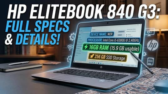 ​HP EliteBook | Intel i5 6th Gen | 16GB RAM | 350GB Dual SSD