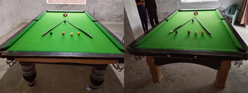 2 piece Snooker Tables Size 5/10