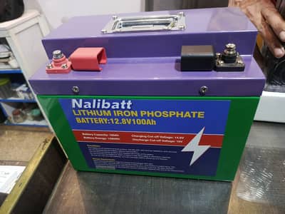 12.8V 100Ah LiFePO4 Lithium Battery | Nalibatt | Solar UPS Battery