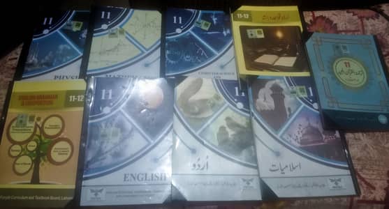 11th Class PECTAA Books + Unique & Aina Urdu Notes Bundle