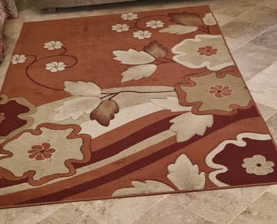 5×7 ft Decorative Carpet | Floral Design | Good Condition