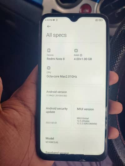 Xiaomi Redmi Note 8 PTA APPROVED 4/64