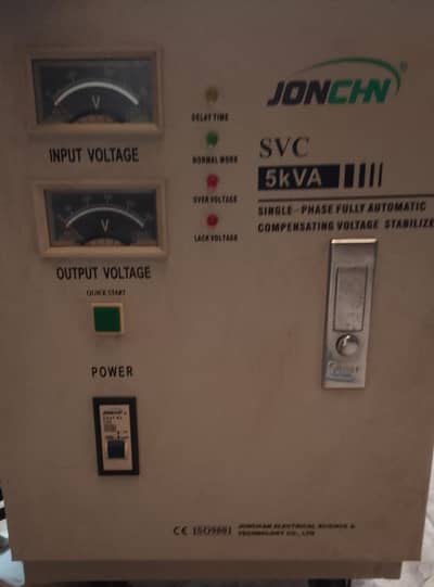 Stabilizer 5 KVA Used Servo Motor Control