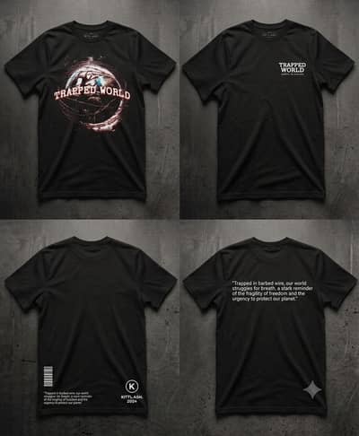 Black Printed T shirt