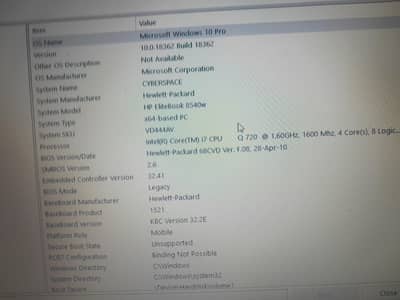 core i7 elite book first generation 1gb graphic card 8 gb ram