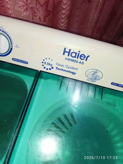 0318/11/83/461 Haier washing machine twin tub model number HWM-80AS
