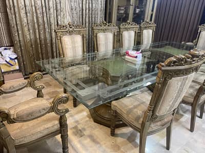 Victorian style dining table set 10 seater