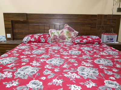 6 door wardrobe dressing and double bed