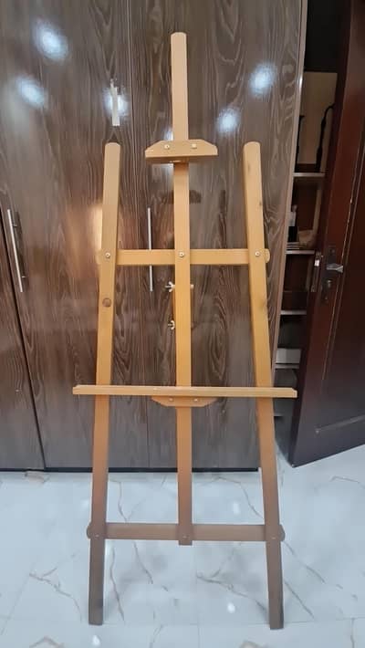 painting wooden stand full size. . canvas stand wooden