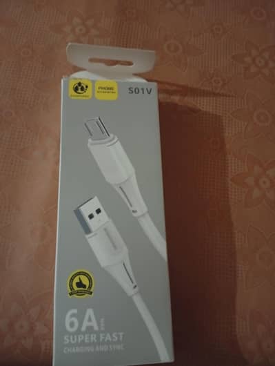 6 ampere original fast charging cable for sale price can be negotiable
