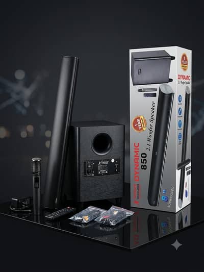 Xtreme Dynamic 850 Soundbar & 2.1 Woofer Speaker (Urgent Sale)