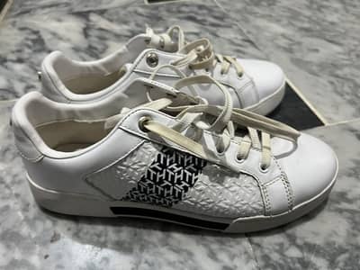 Tommy Hilfiger TH Monogram Elevated White Leather Sneakers