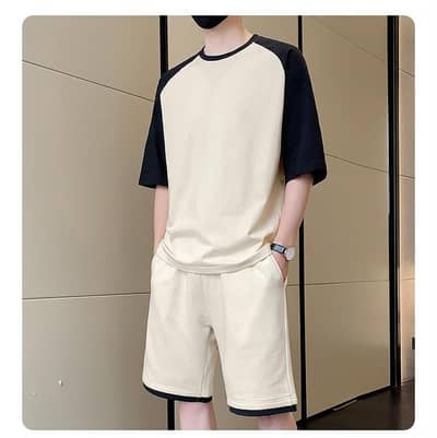 Men's Raglan T-Shirt & Shorts 2-Piece Summer Set | Casual Sportswear