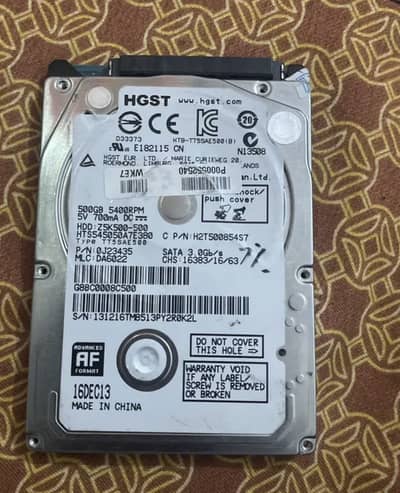 500 Gb hard Disk 10/10