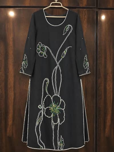 Black Embroidered shalwar kameez dupat for Women (Excellent Quality)