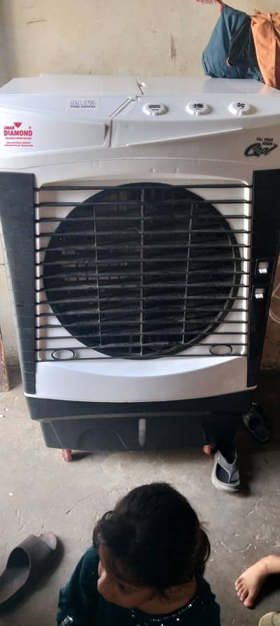 diamond larg size air cooler pure coper motor