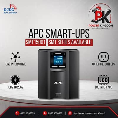 APC Smart-UPS SMT1500I 1500VA UPS available in excellent condition.