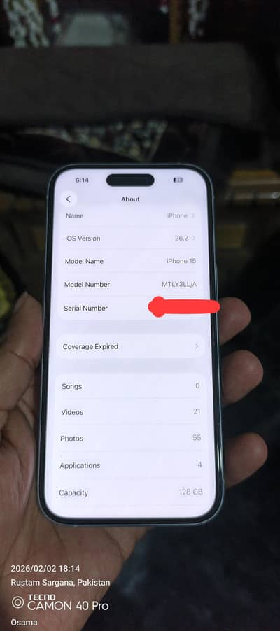 Apple I phone 15 (128 Gb)