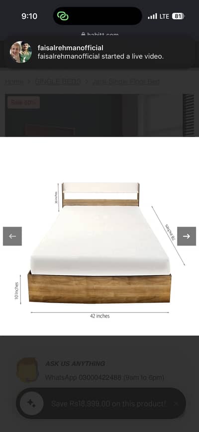 Habbit single bed