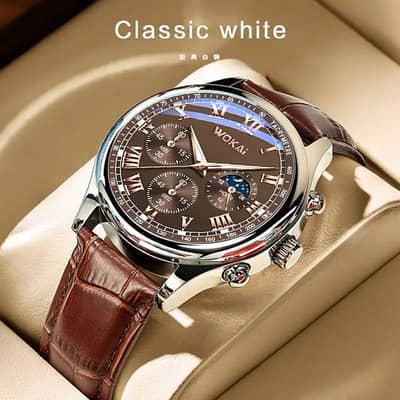 Wokai Business Watch Quartz Sports Casual Belt Mens Watch