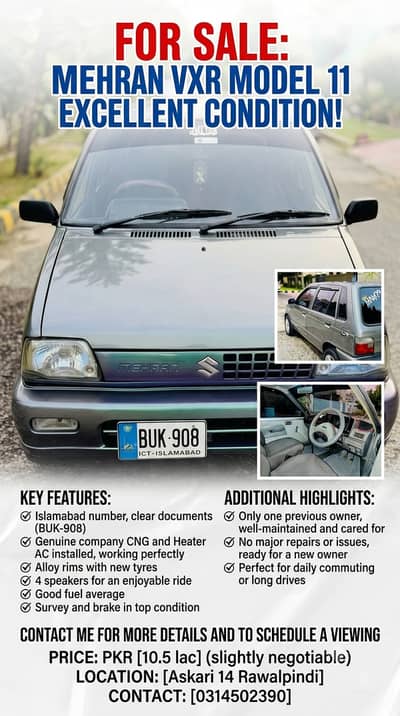 Suzuki Mehran VXR 2011