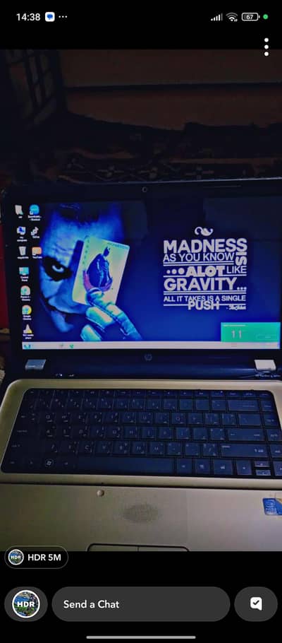 HP laptop Golden Color