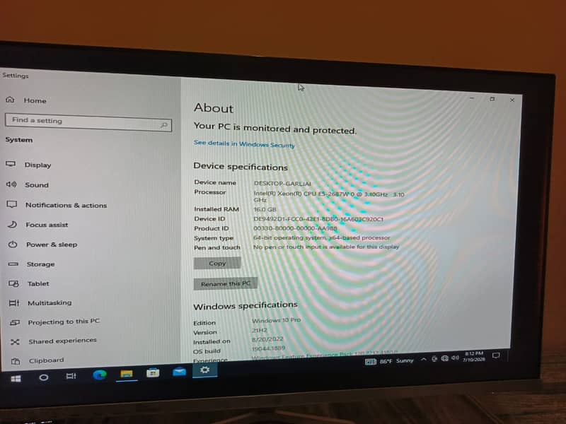 Dell Precision T7600 Workstation Xeon E5-2687W - 16GB DDR3 ECC RAM 5