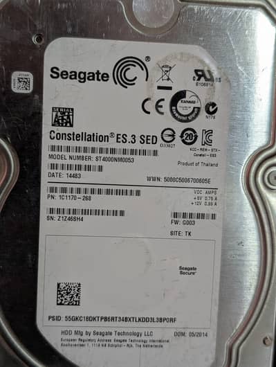 4Tb Internal HDD with full health