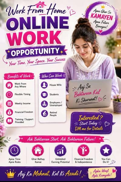 Male ,Female Can Apply ( online job)
