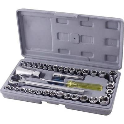 stylish steel Complete 40 Piece Tool Kit free delivery cash on deliver