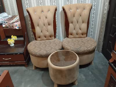 Sofas with table