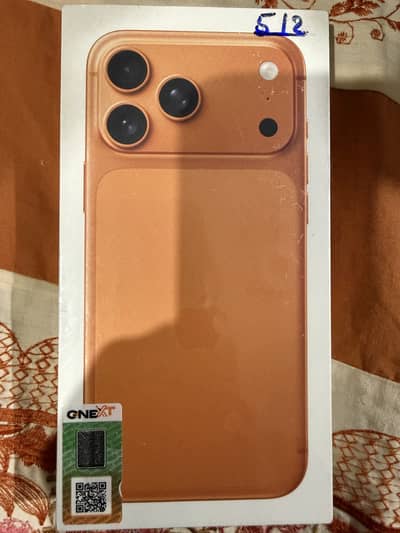 iPhone 17 Pro Max 512GB Dual SIM (PTA Approved) – Cosmic Orange
