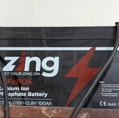 Zing Lithium ion Battery 3 manth use only