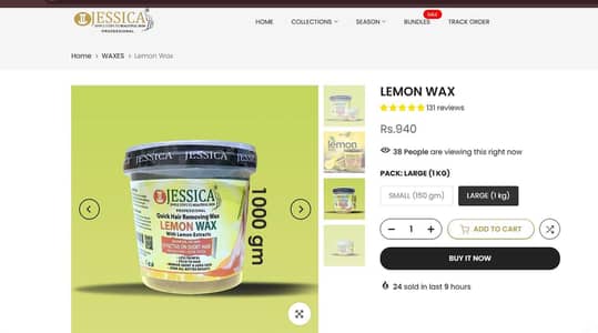 JESSICA hair removing wax 1000 gm