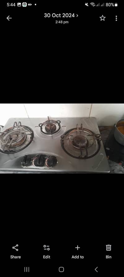 3 burner chulha for sale