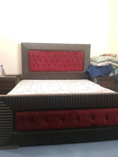 Wooden Double Bed – Well Maintained & Good Condition