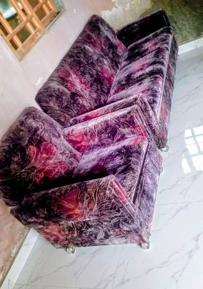 6 seater walwet sofa set