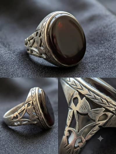 Italian silver ring