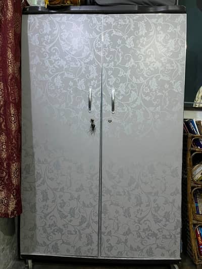 Wooden almirah/locker for sale in good condition with keys and lockers