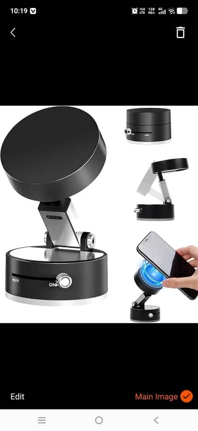 smart electric vacuum magnetic mobile holder  car mount